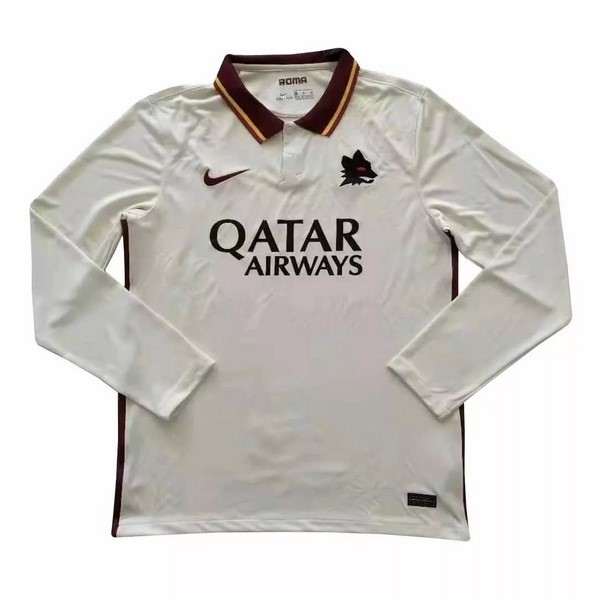 Camiseta As Roma Segunda Equipación ML 2020-2021 Blanco